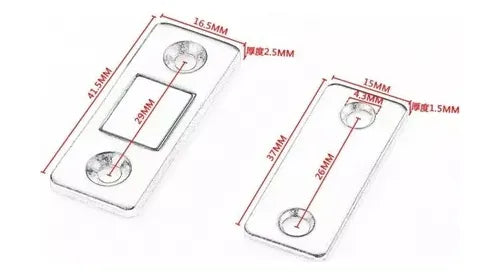 Pack 6 Pestillos Seguros Magnético Cajones Muebles Imán