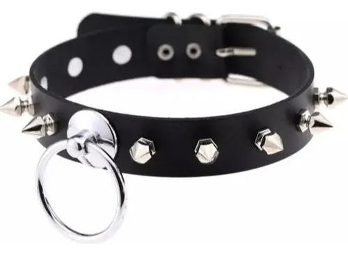 Collar D Choker Aro Puas Ajustable Punk Rock Cosplay Gótico