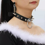 Collar D Choker Aro Puas Ajustable Punk Rock Cosplay Gótico
