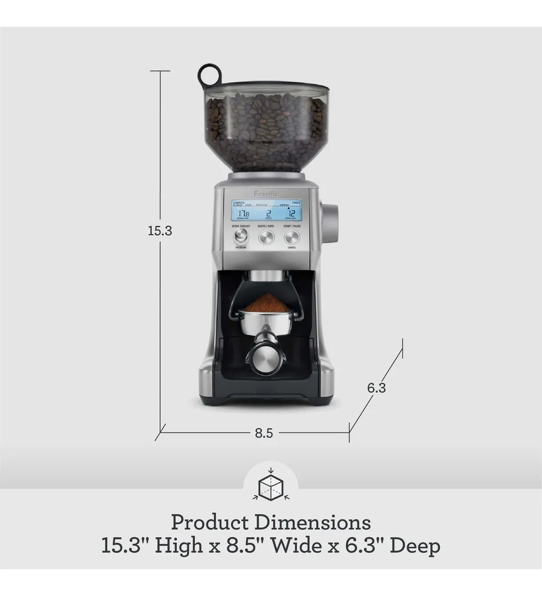 Breville BCG820BTR Smart Grinder Pro para café y expreso 110V