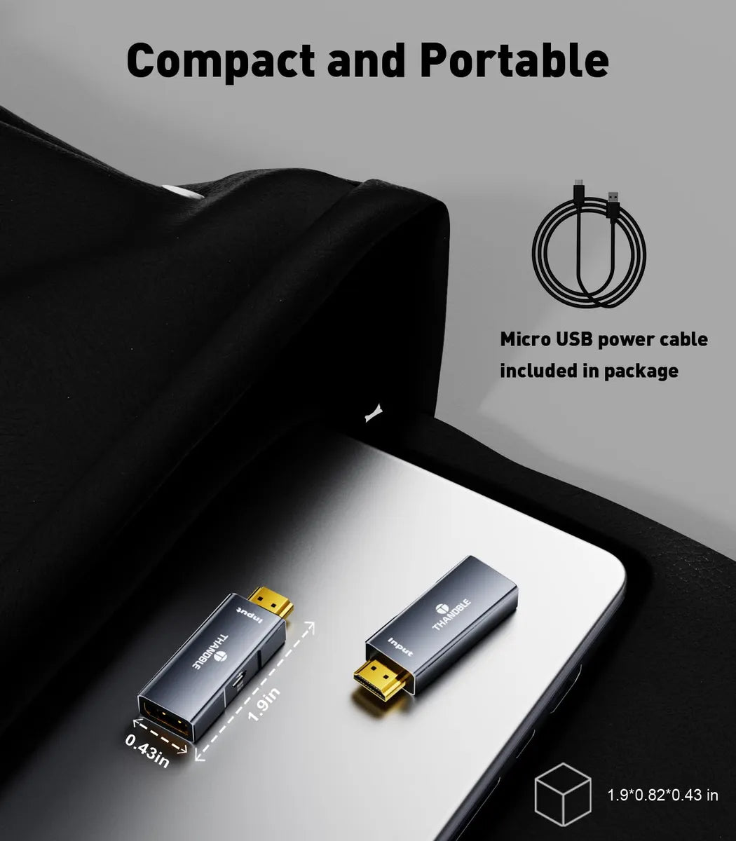 Adaptador HDMI a DisplayPort Thandble 4K a 60 Hz para portátiles