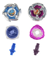 Beyblade X Xtreme Battle Set con Beystadium Arena con riel X-Celerator, 2 juguetes superiores giratorios a la derecha, 2 lanzadores