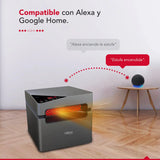 Estufa Infrarroja 2 En 1 Thor Silver 1500 Wifi Color Gris oscuro