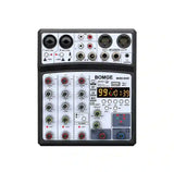 Mezclador de Audio BOMGE 04D 4 Canales – 16 DSP, Bluetooth, USB y Phantom 48V