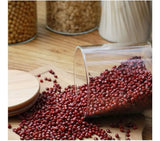 Set 6 Frascos Para Condimentos Especias Tapa Bambú 250mlc/u Transparente