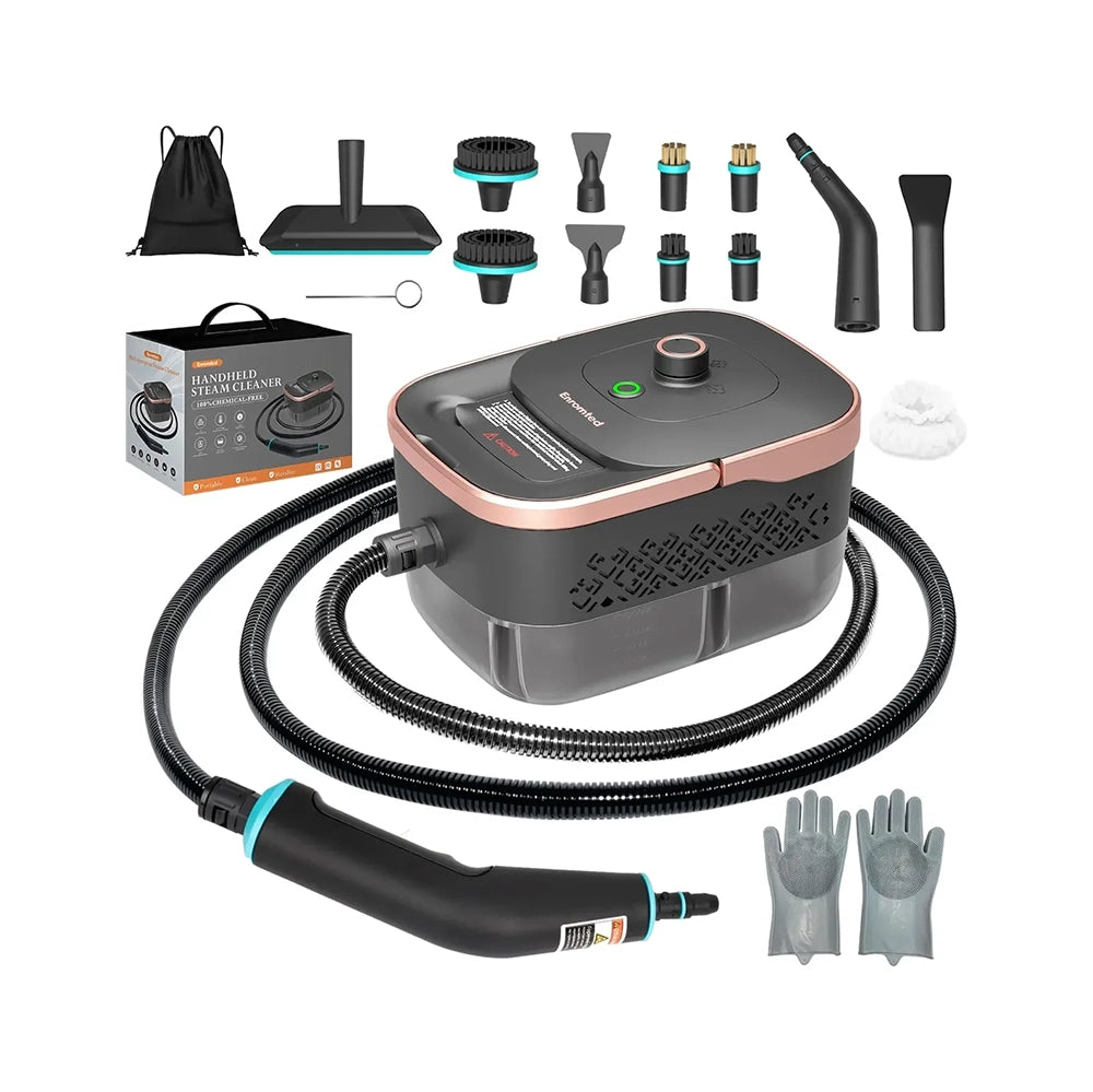 Limpiador a Vapor Portátil Enromted 2500W 1.25L | Limpieza Profunda Multiusos - 120V