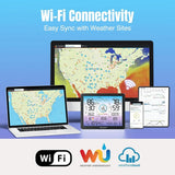 Raddy VP7 Wi-Fi 15 en 1 – Estación Meteorológica con Pantalla de 7,4" y Sensor Exterior