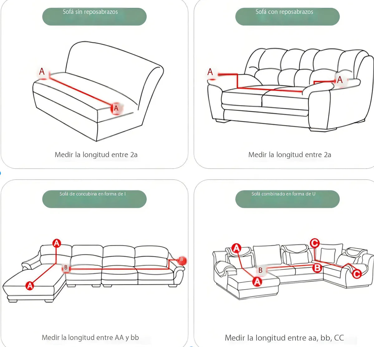 Funda Protector Para Sillón Sofá 3 Cuerpos Color Azul Oscuro Flower