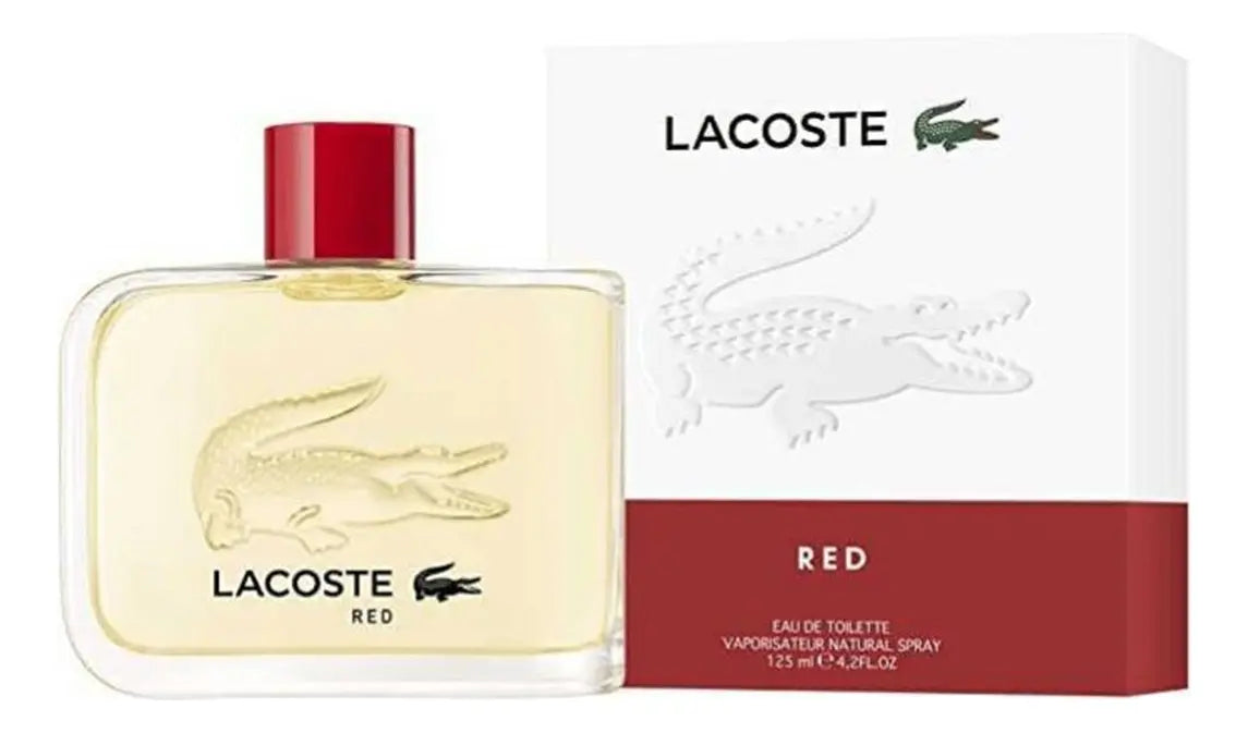 Lacoste Red Eau de Toilette 125 ml para Hombre | Fragancia Aromática Fougère