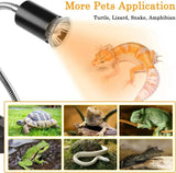 Lámparas De Calor Para Tortuga Reptiles 2 Bombillas Uva+uvb
