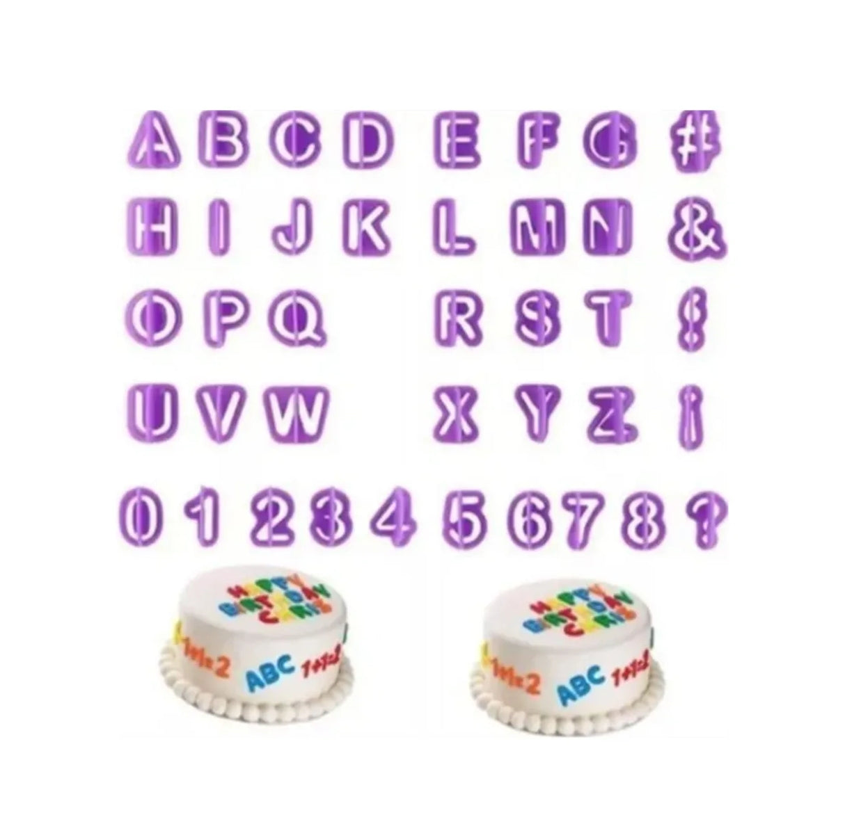 40 Plantillas Con Números Alfabéticos Para Tortas y adornos resina epoxica