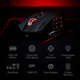 Mouse Gamer Redragon M913, Inalámbrico, 16 Botones, Negro