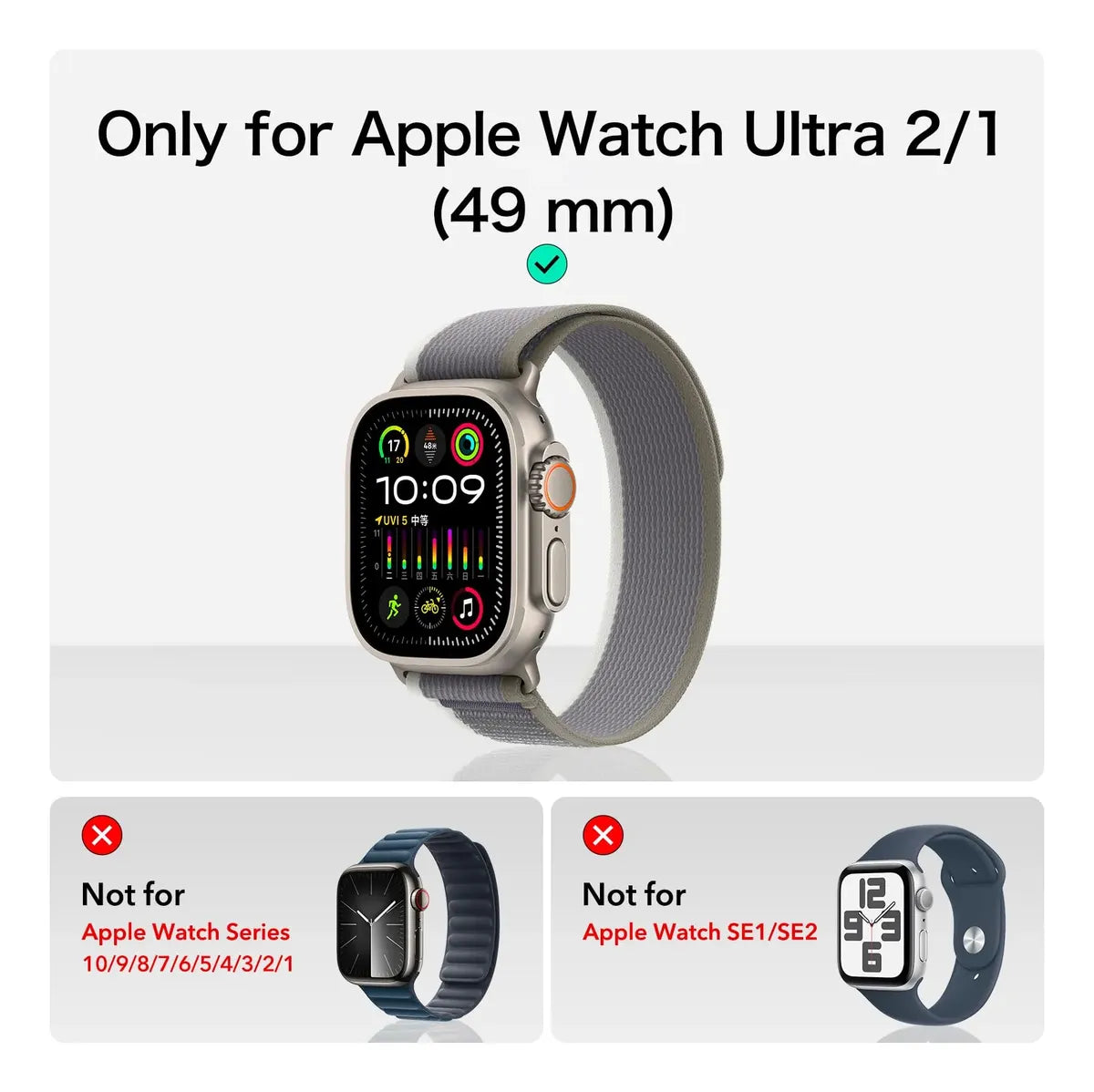 Protector de Pantalla ESR Armorite para Apple Watch Ultra 2 49 mm