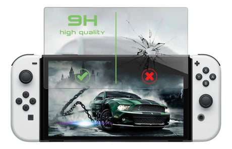 Estuche Protector Duro + Lamina Mica Nintendo Switch Oled