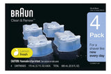 Braun Clean & Renew CCR Cartuchos de Recarga para Afeitadora – Pack de 4