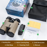 Binoculares YUANZIMOO 12x42 HD de Alta Potencia con Adaptador para Smartphone