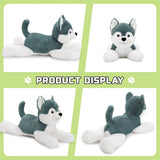 Peluche Husky MaoGoLan 28 cm | Perro de Felpa Suave | Juguete de Peluche