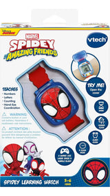 VTech Spidey y Sus Asombrosos Amigos – Reloj Educativo Spidey | Aprende la Hora Jugando (version en inglés)