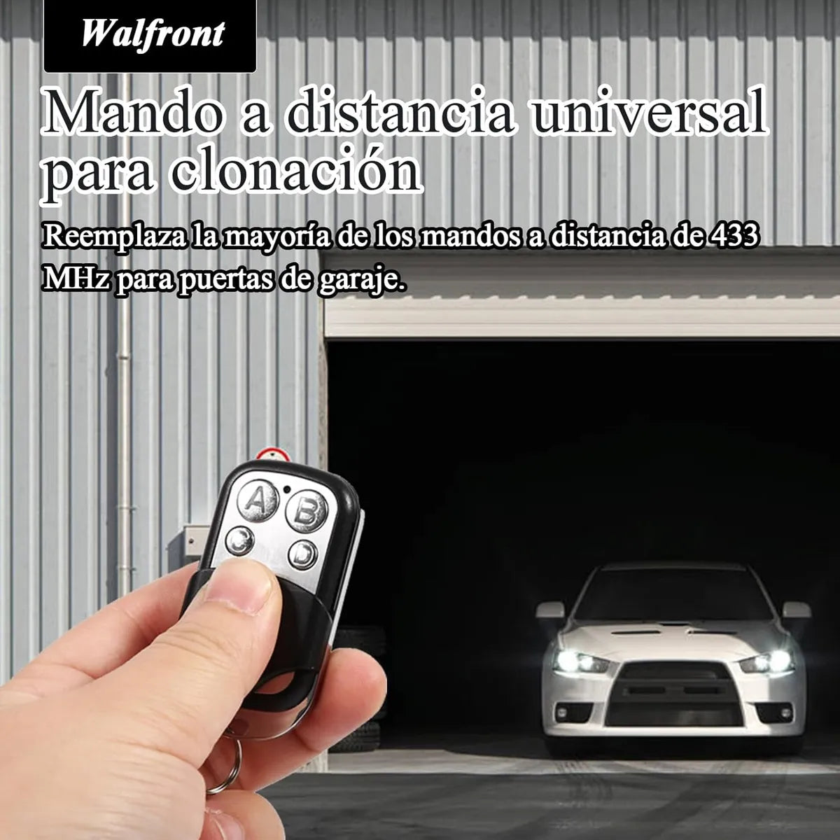Pack 5 Control Remoto Universal Portón Eléctrico 433 Mhz