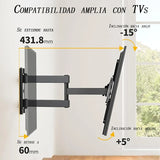 Soporte Pared Tv 14-55 Pulgadas 120 Grados Extendible