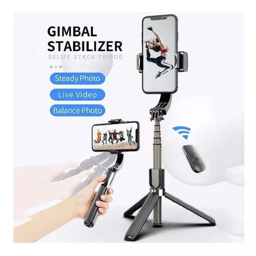 Estabilizador Celular Gimbal L08 Selfie Stick Tripodemando GENERICO