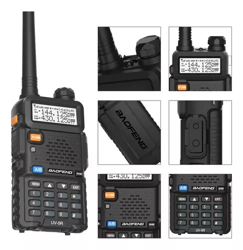 Walkie-talkie Baofeng Walkie-talkie UV5R de 2 radios y frecuencia 25|12.5KHz - negro