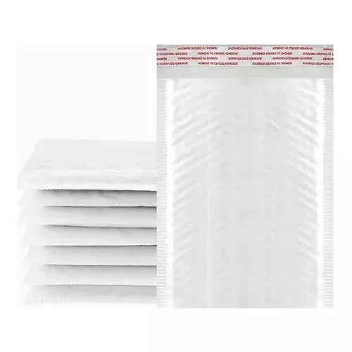 Pack 50 Sobres Courier Blancas Burbujas 13x21 +4cm Adhesivo