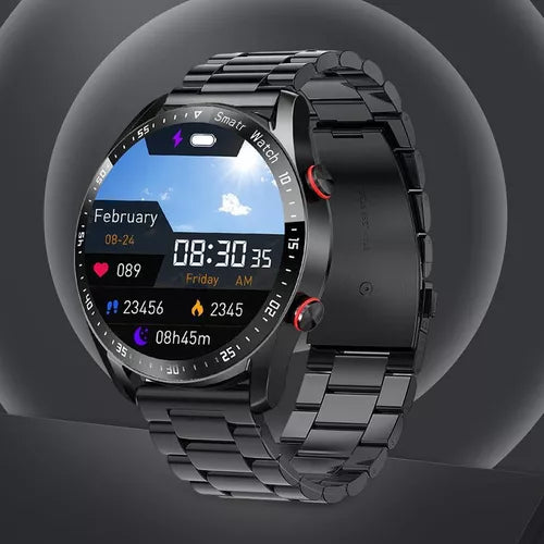 Smart Watch Ip67 Impermeable A Prueba De Sudor Acero Negro