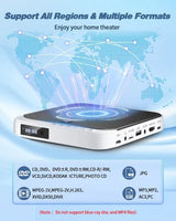 Mini Reproductor DVD HDMI Compacto Full HD Blanco