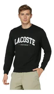 Polerón Cuello Redondo Hombre Lacoste SH2662 – Negro