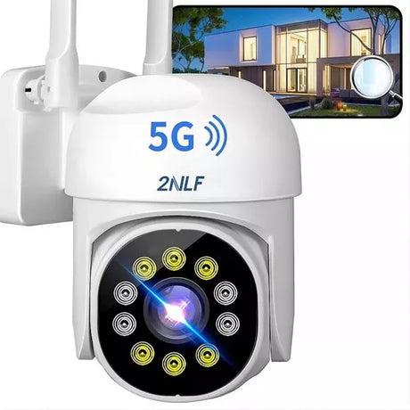 Cámara De Seguridad 2nlf® Wifi Exterior Con 10 luces  Led Alarma