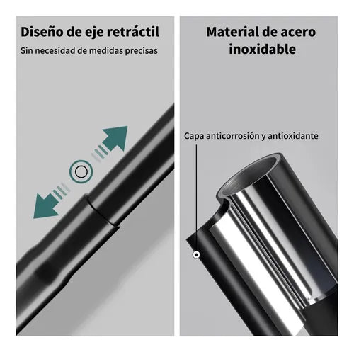 Cortina Ducha Tela Impermeable Barra Telescópica