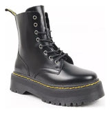 Botas de ecocuero con plataforma alta para Mujer