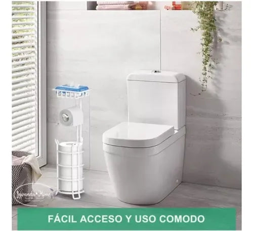Soporte De Papel Higiénico Confort Pedestal Organizador Baño