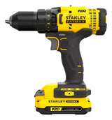 Taladro Atornillador Stanley FATMAX 20V Brushless – 2 Baterías 2Ah, Cargador y Maleta PRO-STACK