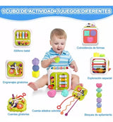 Juego De Enseñanza Para Bebés Con Cubo De Actividades 7 En 1