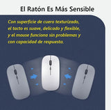 Alfombrilla Mousepad De Cuero Impermeable Reversible 60x30cm