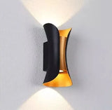 Impermeable Wall Lamp 10w, Apto Interior O Exterior - Negro
