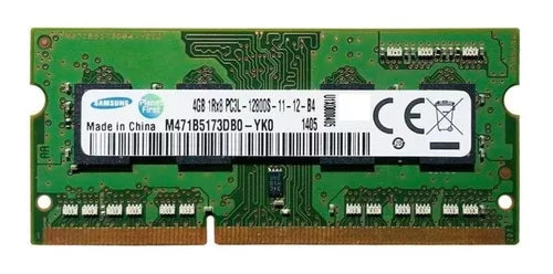 Memoria RAM Notebook color verde 4GB