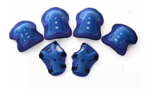 Kit Casco Protección Niños Rodilleras+ Muñequeras+coderas