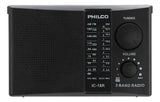 Radio Multibandas Philco Am/fm Icf-18r Recargable Color Negro