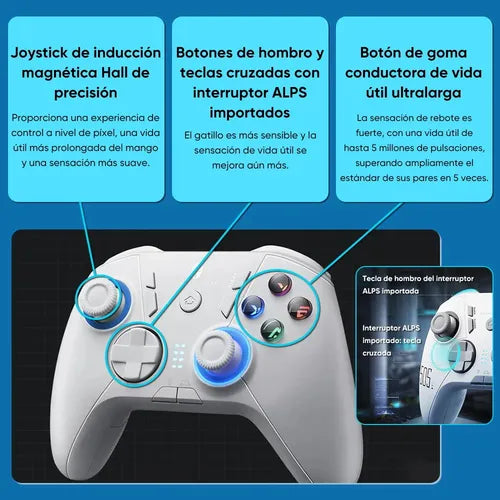 Control Pc/switch/android Wireless Gamepad Thunderobot G50s Blanco