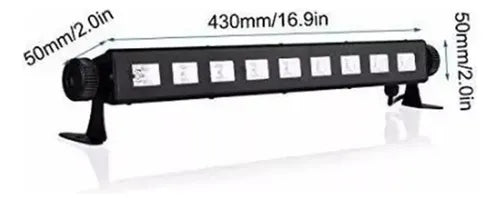 Barra Led Ultravioleta 9x3w Luz Led Fiesta