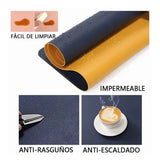 Alfombrilla Mousepad De Cuero Impermeable Reversible 60x30cm