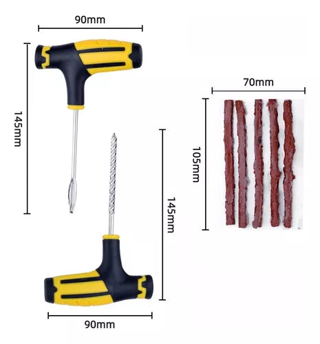 Juego De Herramientas De Reparación De Neumáticos De 7 Pieza