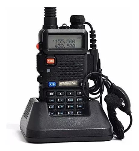 Walkie-talkie Baofeng Walkie-talkie UV5R de 2 radios y frecuencia 25|12.5KHz - negro