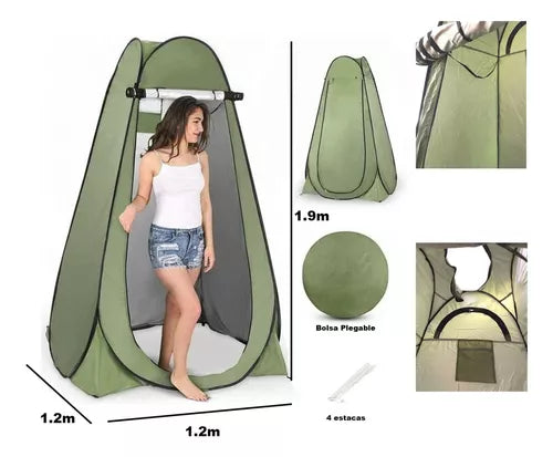 Carpa Caseta D Baño Vestidor Portátil Para Camping 1 Persona