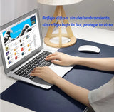 Alfombrilla Mousepad De Cuero Impermeable Reversible 60x30cm