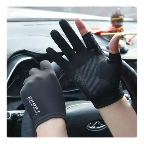 Guantes Ligeros Half Finger Touch Dedos Libres