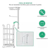 Soporte De Papel Higiénico Confort Pedestal Organizador Baño